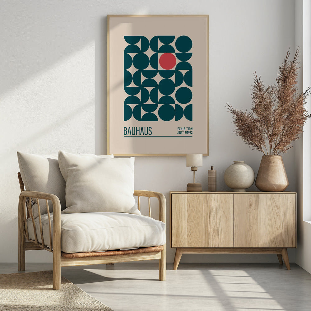 Bauhaus Mavi Kureler Poster